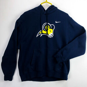 Nike LA Rams Hoodie Mens XL Navy Pullover NFL Football Graphic Sweatshirt